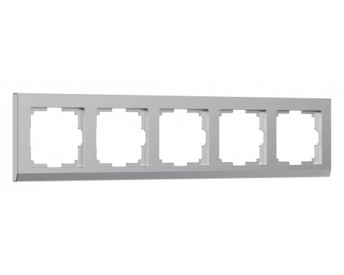 Рамка на 5 постов Werkel Stark (серебряный) W0051806