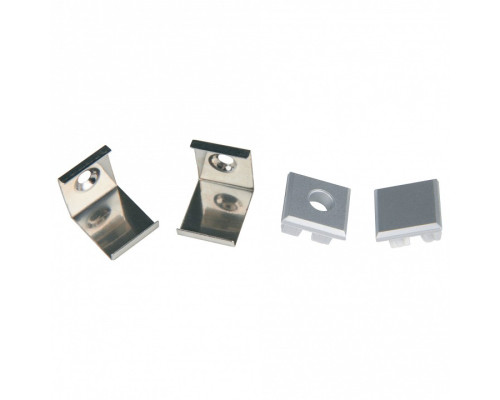 Набор заглушек и скоб для профиля Uniel UFE-N05 SILVER A POLYBAG UL-00000625 Набор заглушек и скоб для профиля Uniel UFE-N05 SILVER A POLYBAG UL-00000625