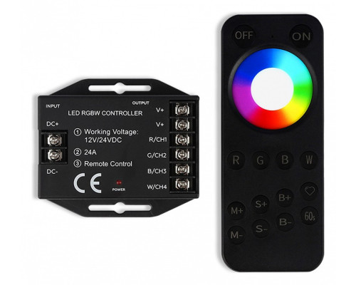 Контроллер-регулятор цвета RGBW с пультом ДУ Ambrella Light ILLUMINATION GS11461 Контроллер-регулятор цвета RGBW с пультом ДУ Ambrella Light ILLUMINATION GS11461