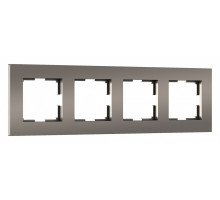 Рамка на 4 поста Werkel Slab (бронза софт) W0042963
