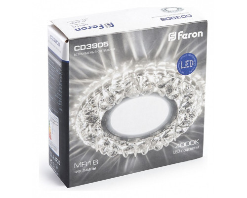 Встраиваемый светильник Feron CD3905 41827 Встраиваемый светильник Feron CD3905 41827