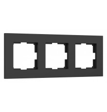 Рамка на 3 поста Werkel Slab (черный софт) W0032908