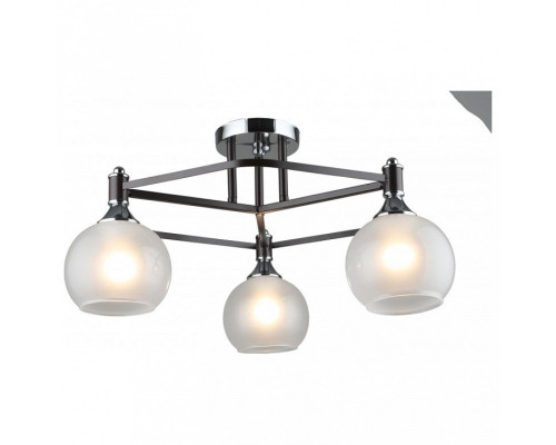 Люстра на штанге Imex MD.4214 MD.4214-3-S-COFFEE+CH Люстра на штанге Imex MD.4214 MD.4214-3-S-COFFEE+CH