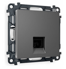 Розетка Ethernet RJ-45 и со шторками, без рамки Ambrella Volt Quant MA662010
