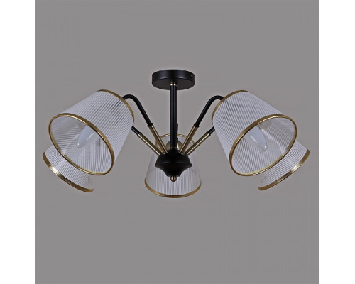 Люстра на штанге ILLUMICO IL0344-5CSQ-79 BK AB Люстра на штанге ILLUMICO IL0344-5CSQ-79 BK AB