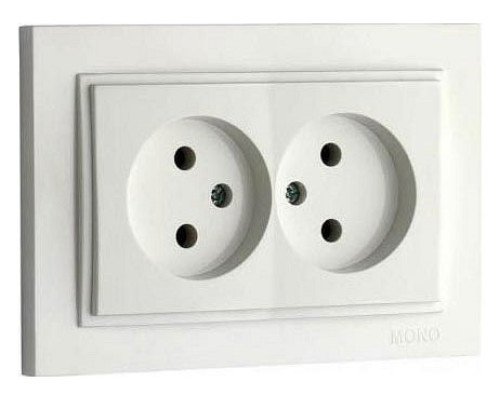 Розетка двойная Mono Electric Despina 102-252505-121 Розетка двойная Mono Electric Despina 102-252505-121
