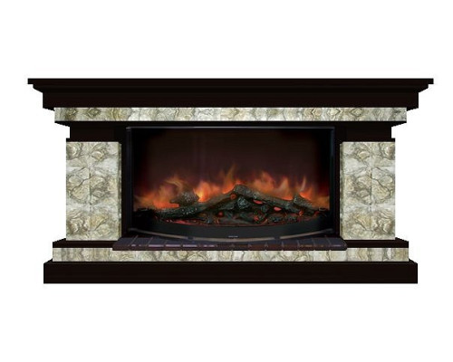 Комплект из электрокамина напольного и портала (143x45x80 см) Брайтон Карелия Rondo 86 БР000016 Комплект из электрокамина напольного и портала (143x45x80 см) Брайтон Карелия Rondo 86 БР000016