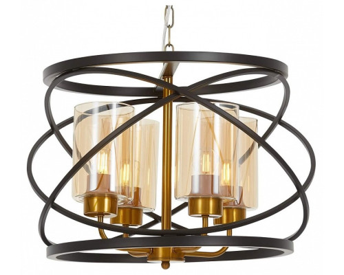 Подвесная люстра LUMINA DECO 8004 LDP 8004-4 BK+MD Подвесная люстра LUMINA DECO 8004 LDP 8004-4 BK+MD