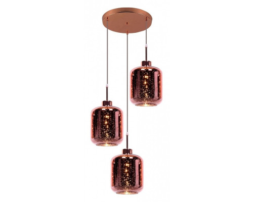 Подвесной светильник LUMINA DECO Alacosmo LDP 6811-3 RD R.GD Подвесной светильник LUMINA DECO Alacosmo LDP 6811-3 RD R.GD