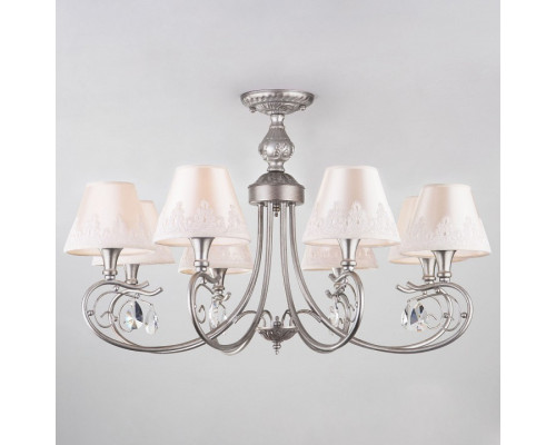 Люстра на штанге Eurosvet Incanto 60069/8 серебро Люстра на штанге Eurosvet Incanto 60069/8 серебро