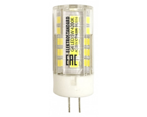 Лампа светодиодная Elektrostandard G4 LED G4 5Вт 4200K a049625 Лампа светодиодная Elektrostandard G4 LED G4 5Вт 4200K a049625