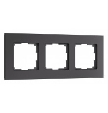 Рамка на 3 поста Werkel Senso (черный, стекло soft-touch) W0033108
