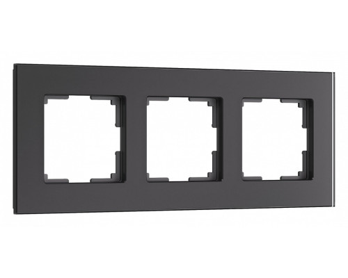 Рамка на 3 поста Werkel Senso (черный, стекло soft-touch) W0033108 Рамка на 3 поста Werkel Senso (черный, стекло soft-touch) W0033108