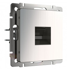 Розетка Ethernet RJ-45 без рамки Werkel глянцевый никель W1181002