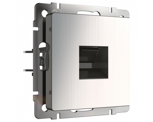 Розетка Ethernet RJ-45 без рамки Werkel глянцевый никель W1181002 Розетка Ethernet RJ-45 без рамки Werkel глянцевый никель W1181002