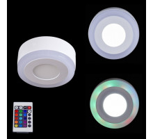 Накладной светильник  60503-9.0-001TM LED3+3W  WH/DL+RGB
