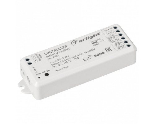 Контроллер-регулятор цвета RGBW Arlight SMART-K 023821 Контроллер-регулятор цвета RGBW Arlight SMART-K 023821