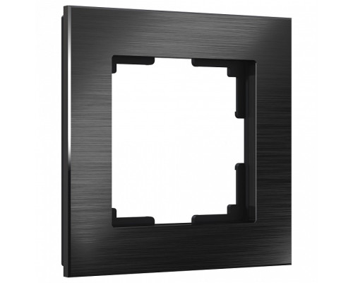 Рамка на 1 пост Werkel Aluminium (черный алюминий) W0011708 Рамка на 1 пост Werkel Aluminium (черный алюминий) W0011708