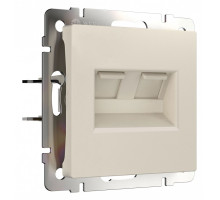Розетка Ethernet RJ-45 без рамки Werkel айвори матовый W1181162