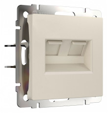 Розетка Ethernet RJ-45 без рамки Werkel айвори матовый W1181162