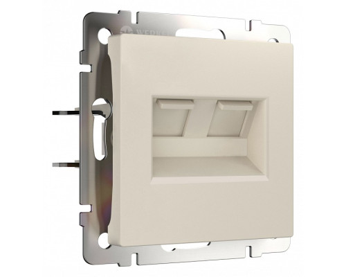 Розетка Ethernet RJ-45 без рамки Werkel айвори матовый W1181162 Розетка Ethernet RJ-45 без рамки Werkel айвори матовый W1181162