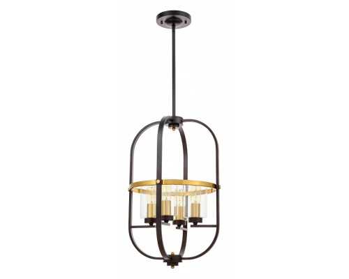Люстра на штанге LUMINA DECO Monterey LDP 1141-4 BK+MD Люстра на штанге LUMINA DECO Monterey LDP 1141-4 BK+MD