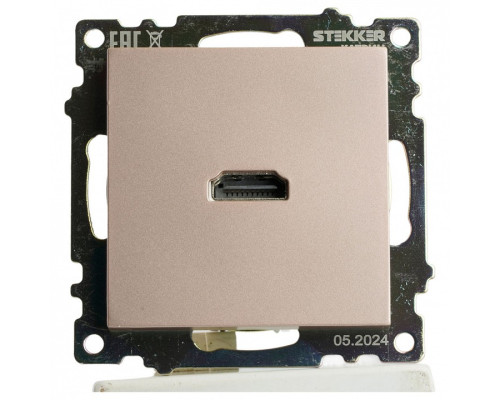 Розетка HDMI без рамки Stekker Катрин 50063 Розетка HDMI без рамки Stekker Катрин 50063