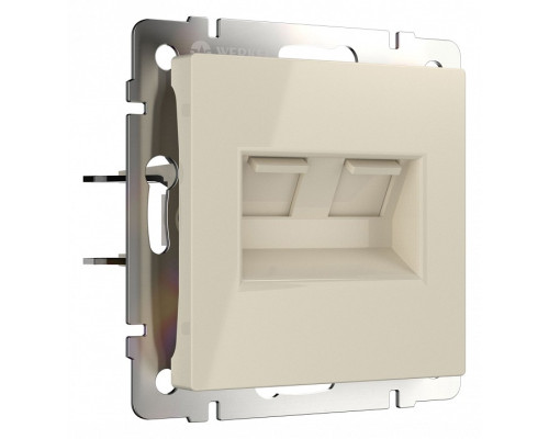 Розетка Ethernet RJ-45 без рамки Werkel слоновая кость W1181103 Розетка Ethernet RJ-45 без рамки Werkel слоновая кость W1181103