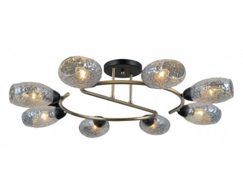 Потолочная люстра ILLUMICO IL0300-8CSQ-79 BK AB Потолочная люстра ILLUMICO IL0300-8CSQ-79 BK AB