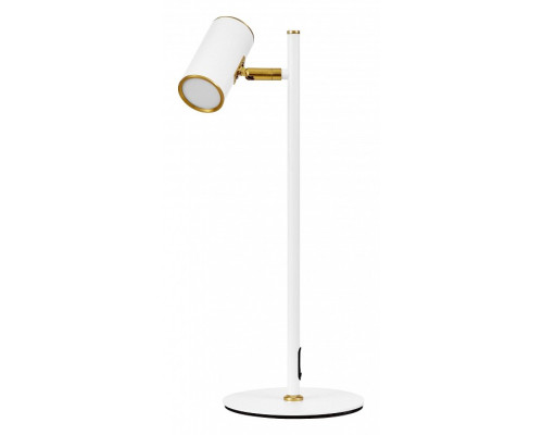 Настольная лампа офисная LUMINA DECO MIRRA LDT 7731-1 WT+MD Настольная лампа офисная LUMINA DECO MIRRA LDT 7731-1 WT+MD