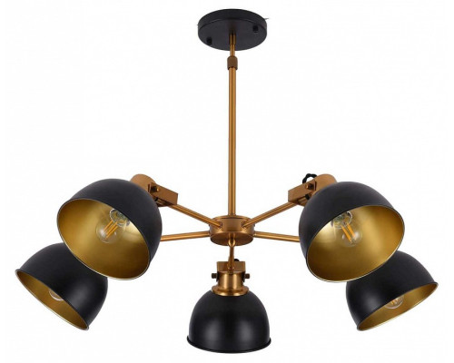 Люстра на штанге LUMINA DECO Belmonti LDP D017-5 BK Люстра на штанге LUMINA DECO Belmonti LDP D017-5 BK