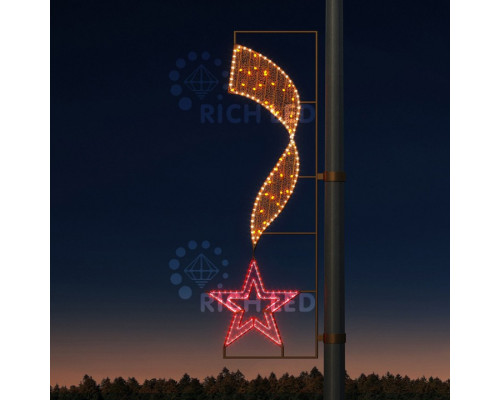 Панно световое День Победы RL-KN-9-6 RL-KN-9-6-WWR-dGd Панно световое День Победы RL-KN-9-6 RL-KN-9-6-WWR-dGd