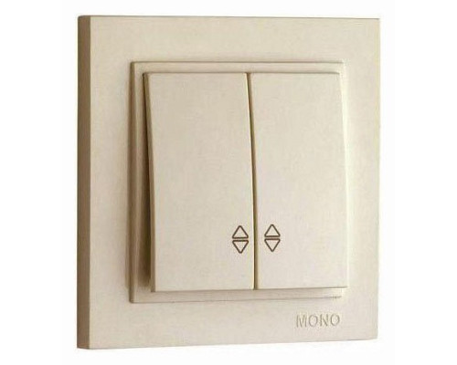 Выключатель проходной двухклавишный Mono Electric Despina 102-170023-111 Выключатель проходной двухклавишный Mono Electric Despina 102-170023-111