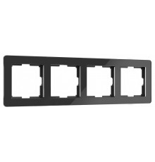 Рамка на 4 поста Werkel Acrylic (черный) W0042708