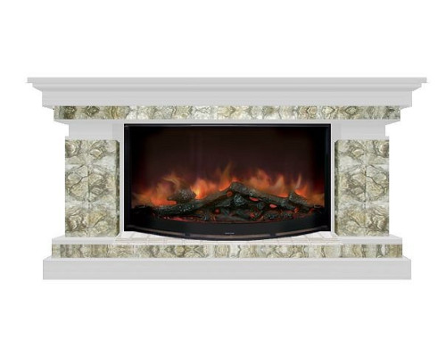Комплект из электрокамина напольного и портала (143x45x80 см) Брайтон Карелия Rondo 86 БР000020 Комплект из электрокамина напольного и портала (143x45x80 см) Брайтон Карелия Rondo 86 БР000020