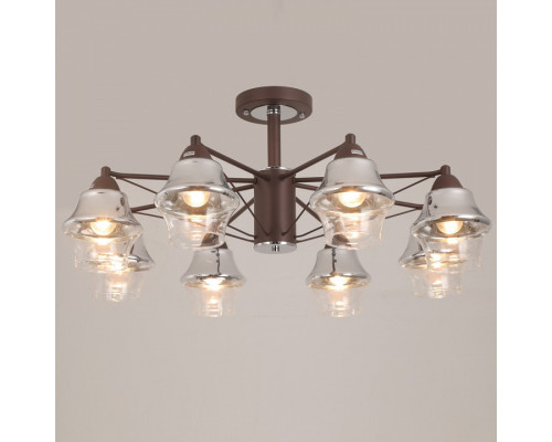 Люстра на штанге ILLUMICO IL1303-8CPA-19 CF CR Люстра на штанге ILLUMICO IL1303-8CPA-19 CF CR