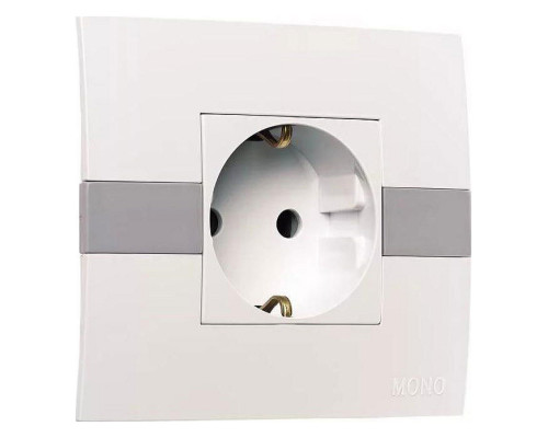 Розетка с заземлением Mono Electric Eсо 101-010107-117 Розетка с заземлением Mono Electric Eсо 101-010107-117