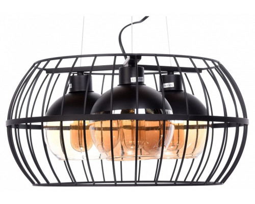 Подвесная люстра LUMINA DECO Optis LDP 11765-3 BK Подвесная люстра LUMINA DECO Optis LDP 11765-3 BK