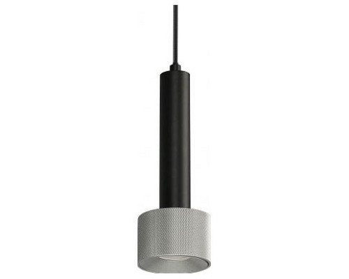 Подвесной светильник iLedex Delta 2362-1 BK+SL Подвесной светильник iLedex Delta 2362-1 BK+SL