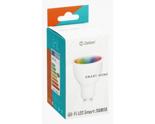 Лампа светодиодная с управлением через Wi-Fi Zetton Smart Wi-Fi Bulb GU10 5Вт 6500K ZTSHLBRGBGU101RU Лампа светодиодная с управлением через Wi-Fi Zetton Smart Wi-Fi Bulb GU10 5Вт 6500K ZTSHLBRGBGU101RU