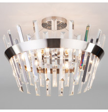 Светильник на штанге TK Lighting Steccato 10111/5 сатин-никель/прозрачный хрусталь Strotskis