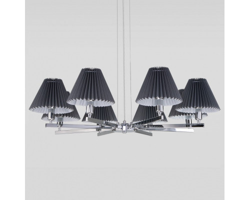 Подвесная люстра Eurosvet Peony 60136/8 хром/графит