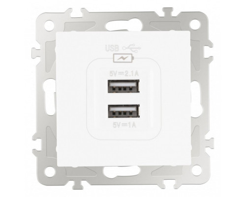 Розетка USB, без рамки Arte Milano am-206 206.46-1.white Розетка USB, без рамки Arte Milano am-206 206.46-1.white