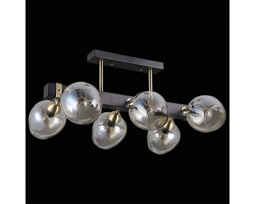 Люстра на штанге ILLUMICO IL9736-6CSQ-79 BK AB Люстра на штанге ILLUMICO IL9736-6CSQ-79 BK AB