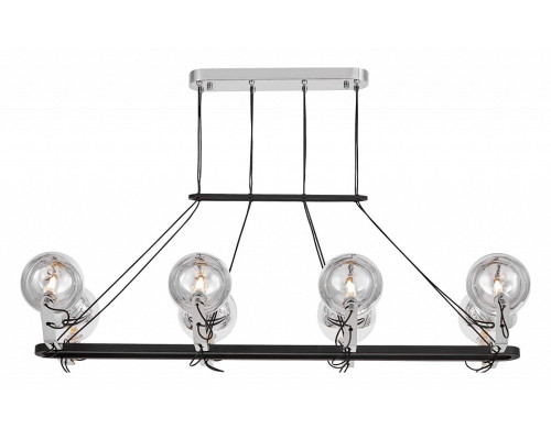 Подвесная люстра LUMINA DECO MARSEO LDP 9110-8-PR BK+CHR Подвесная люстра LUMINA DECO MARSEO LDP 9110-8-PR BK+CHR