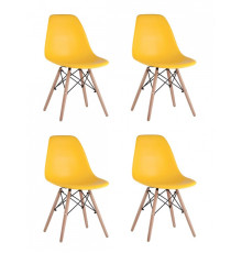 Набор из 4 стульев Eames
