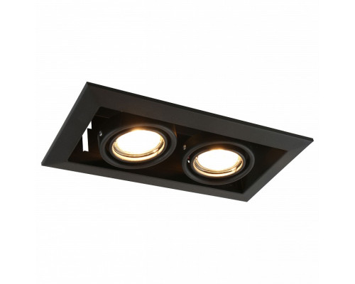 Встраиваемый светильник Arte Lamp Cardani Piccolo A5941PL-2BK Встраиваемый светильник Arte Lamp Cardani Piccolo A5941PL-2BK