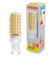 Лампа светодиодная Wolta  G9 9Вт 3000K WSTD-JCD-9W3KG9-C