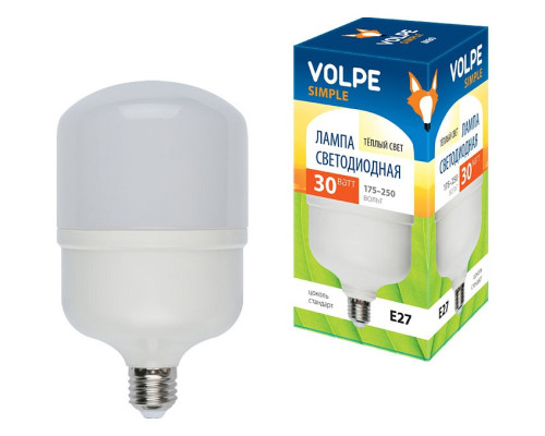 Лампа светодиодная Uniel LED-M80 E27 30Вт 3000K 10810 Лампа светодиодная Uniel LED-M80 E27 30Вт 3000K 10810