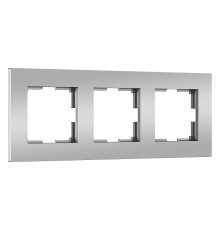 Рамка на 3 поста Werkel Slab (серебро софт) W0032965